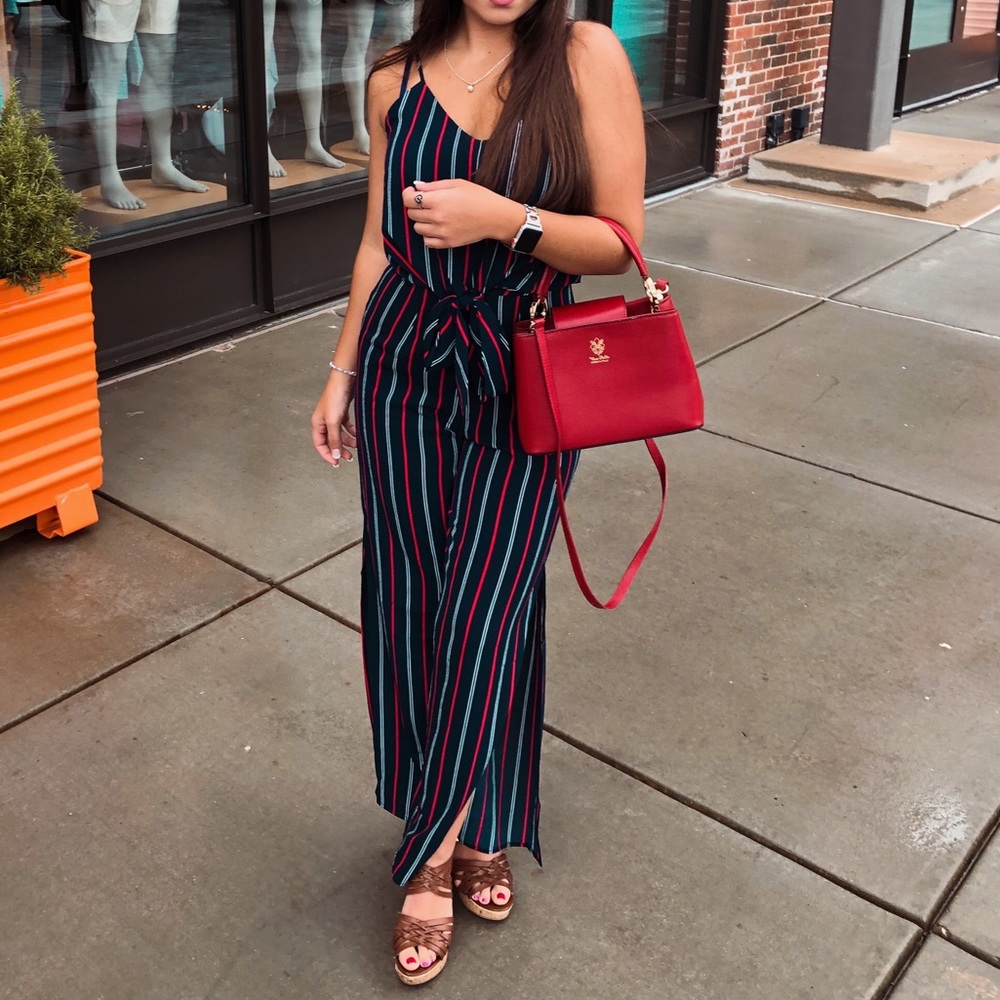 Striped Jumpsuit